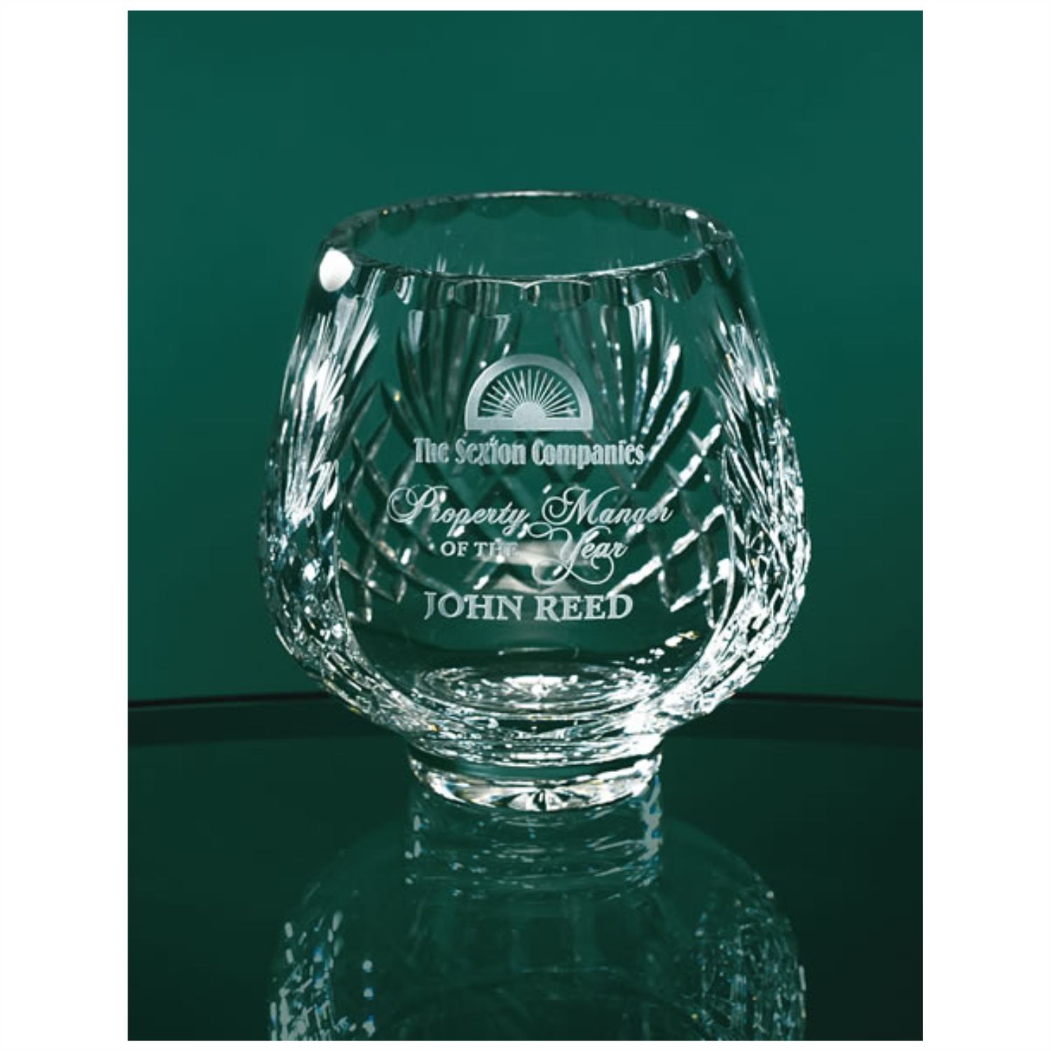 Crystal Rose Bowl (646DU-5, -6, -7)