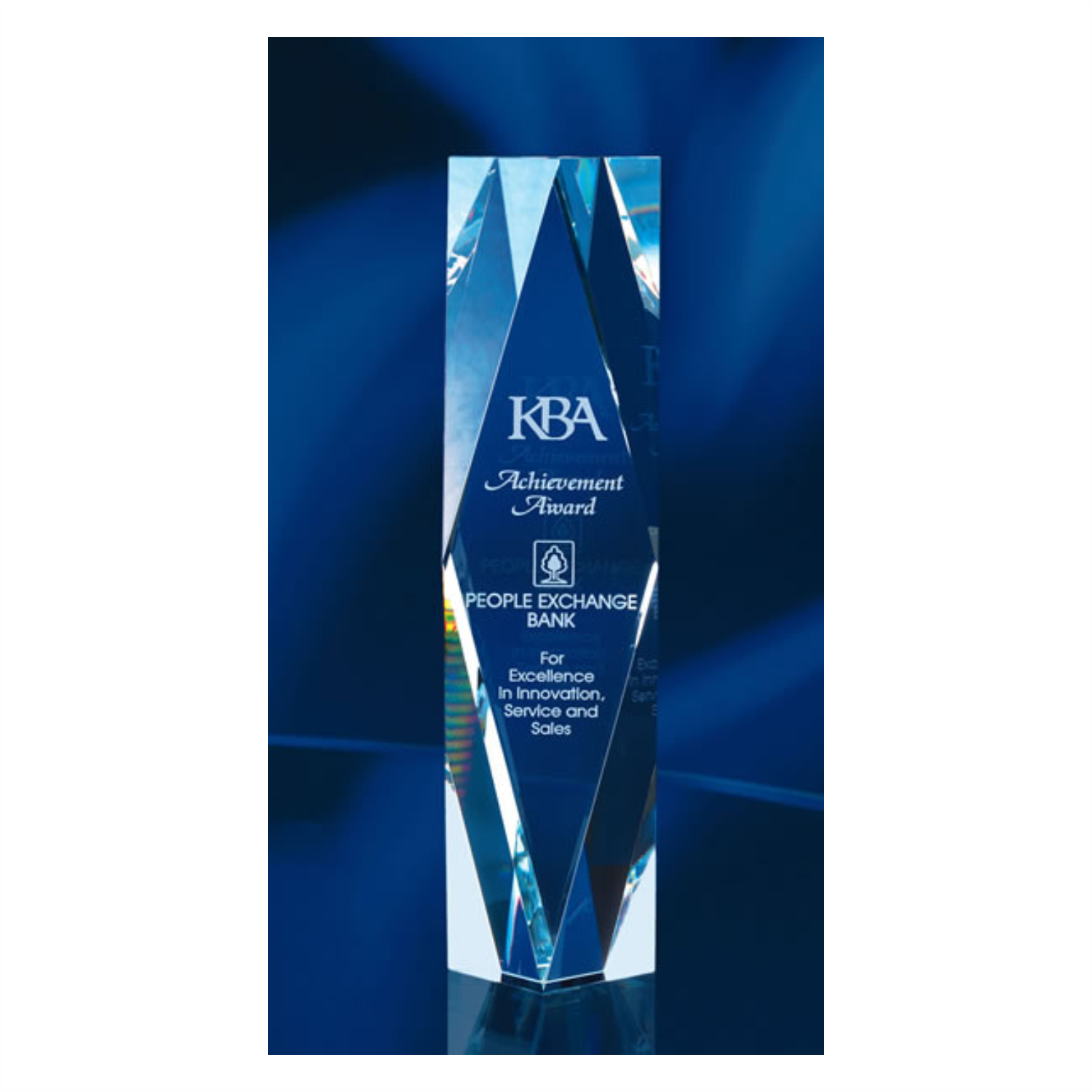 AA Multi-Faceted Optic Crystal Tower Award Trophy