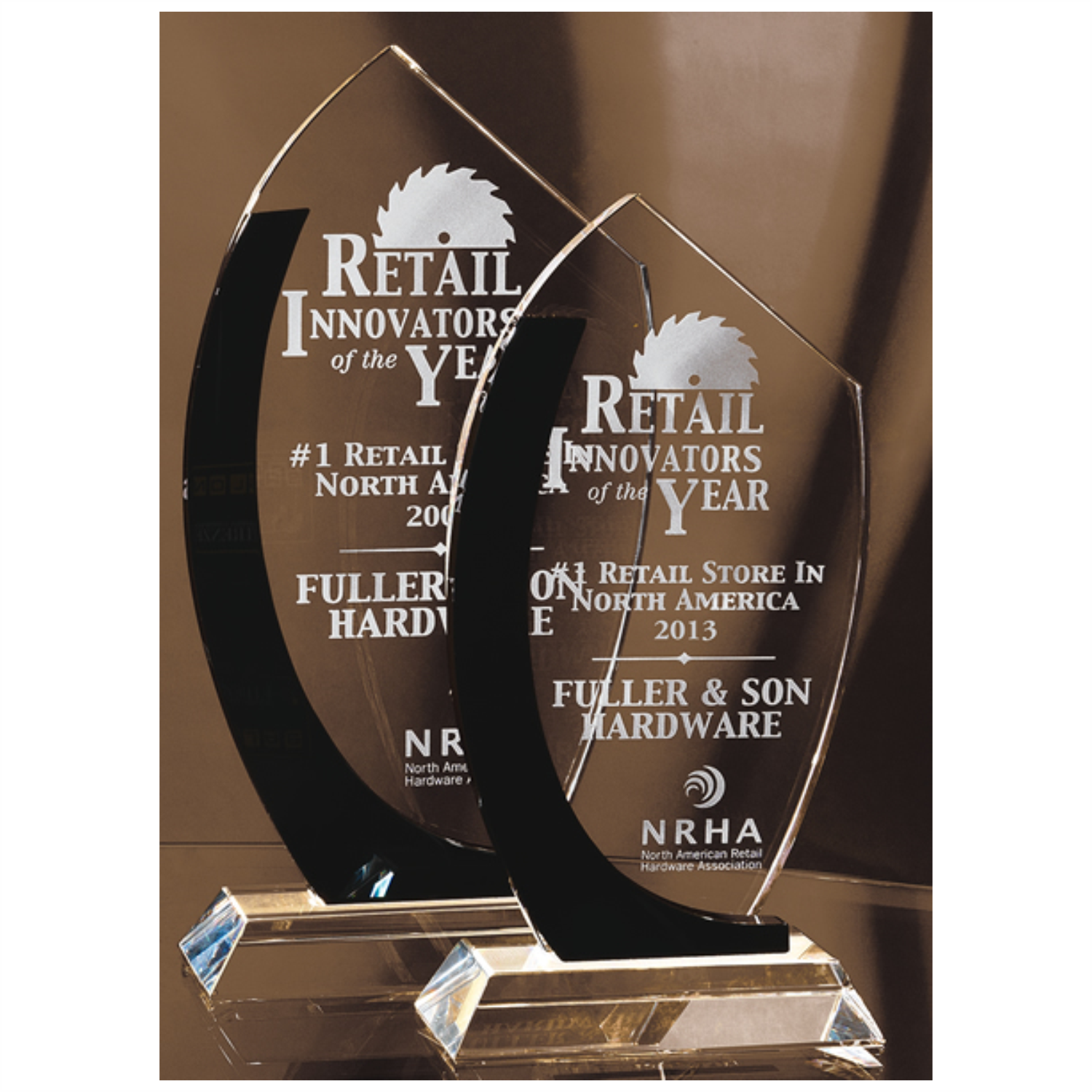 Black Curve Clear Crystal Award