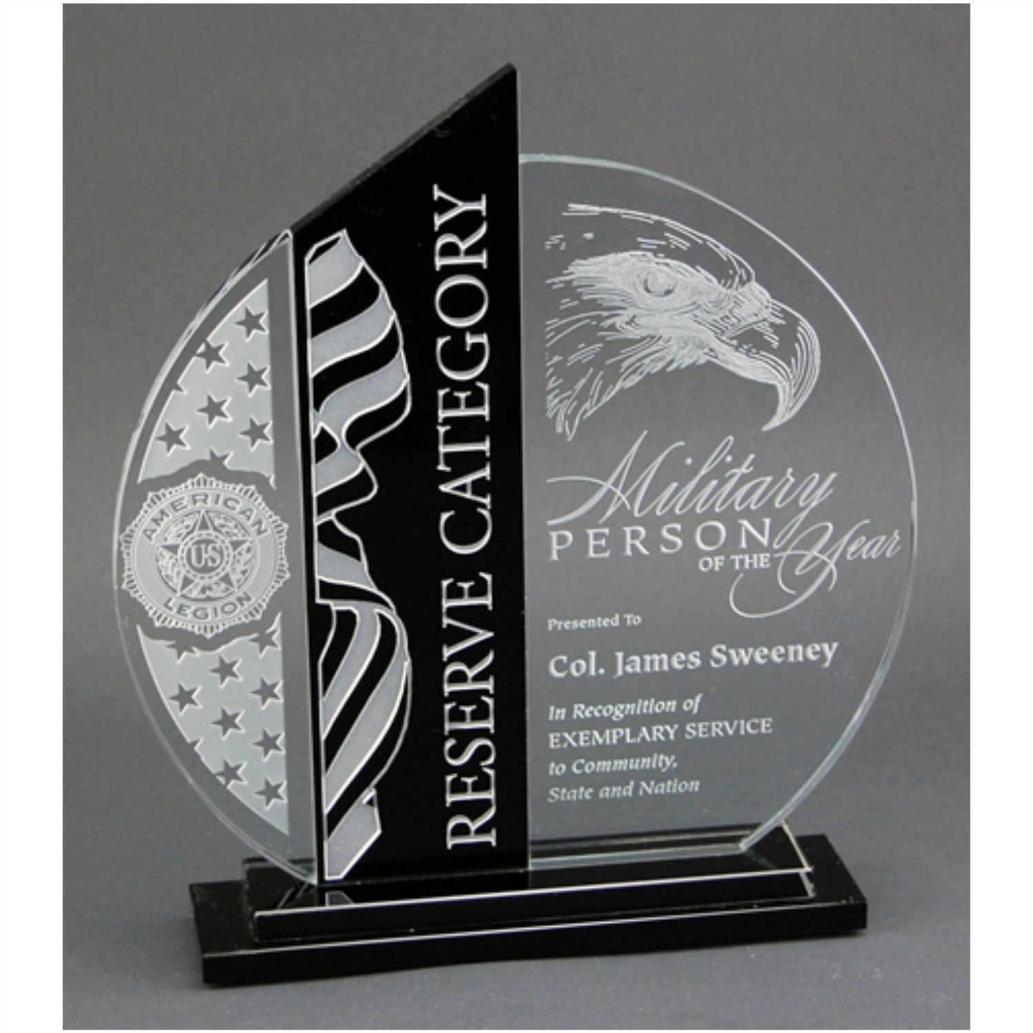 AA Black Accent Circular Crystal