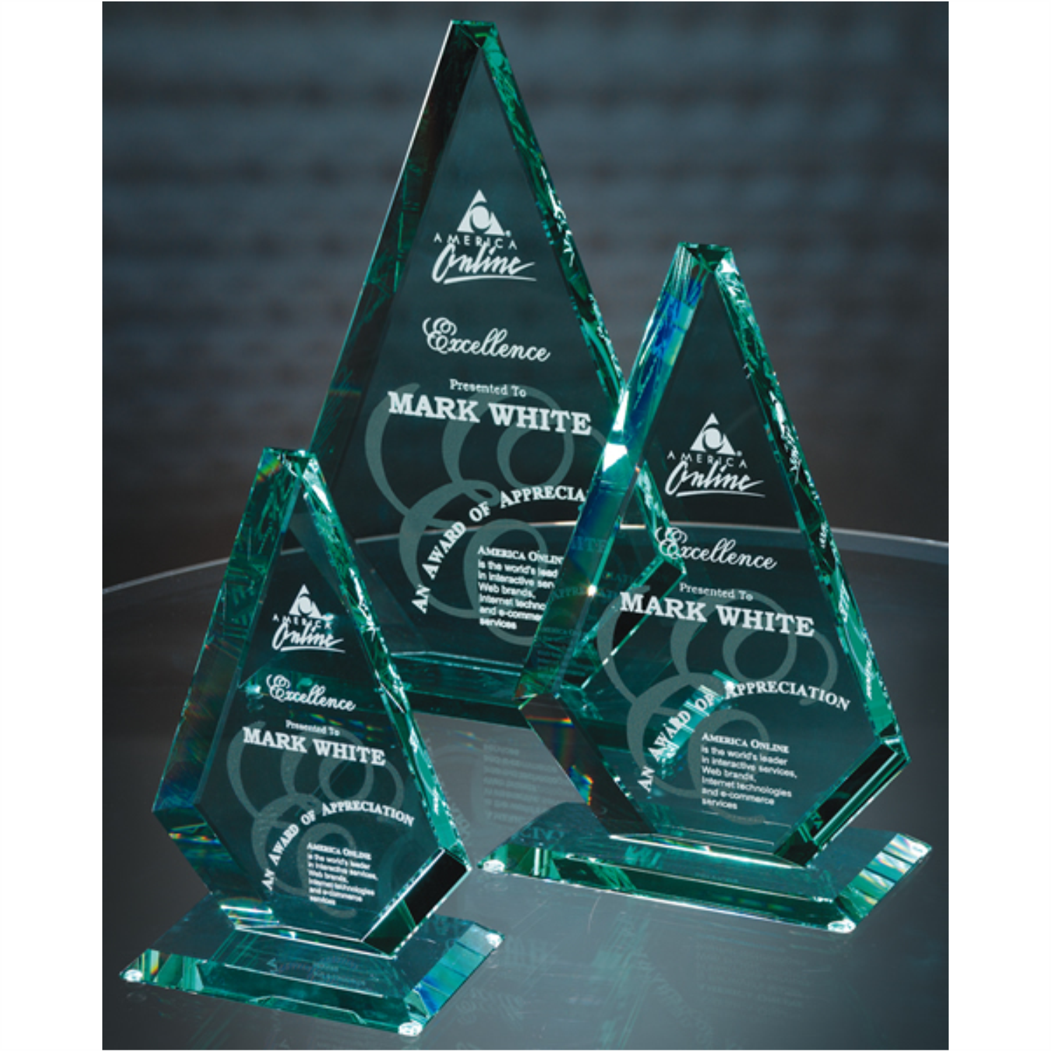 American Diamond Jade Glass Award