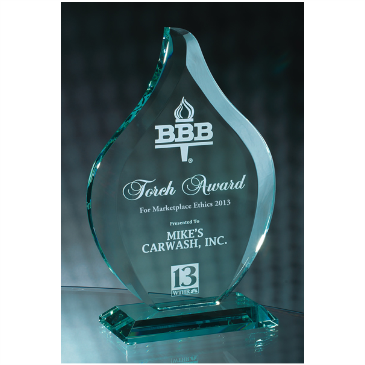 Jade Glass Flame Award