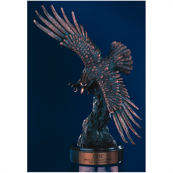 Copper Finish Eagle - Spread wings