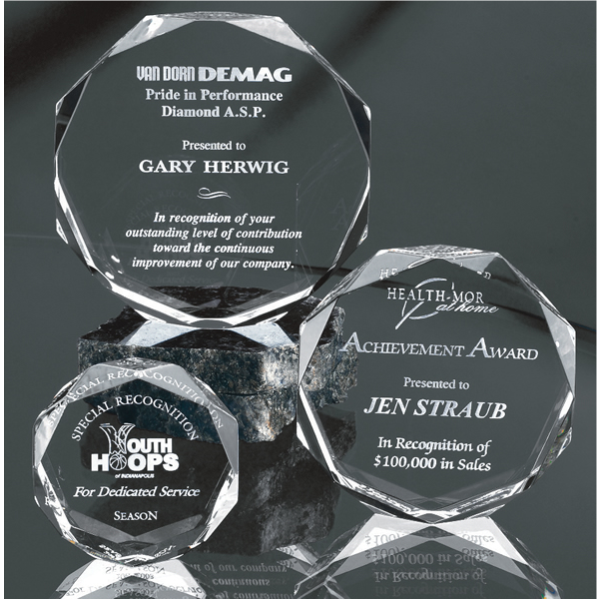 Multi-Faceted Acrylic Paperweight