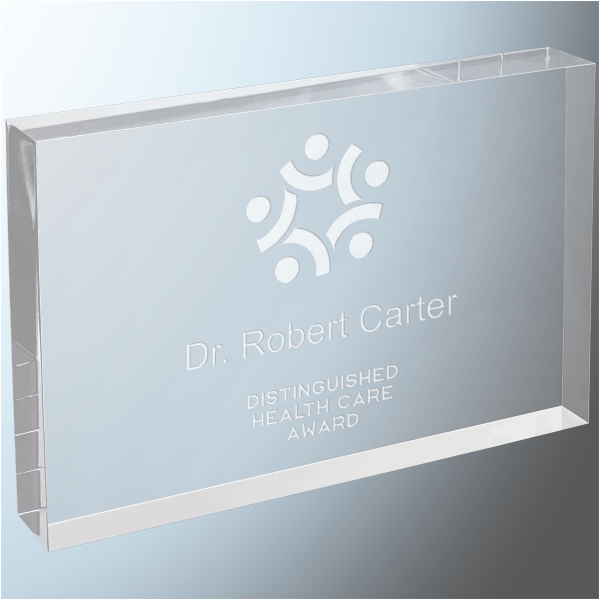 Clear Acrylic Rectangle Block