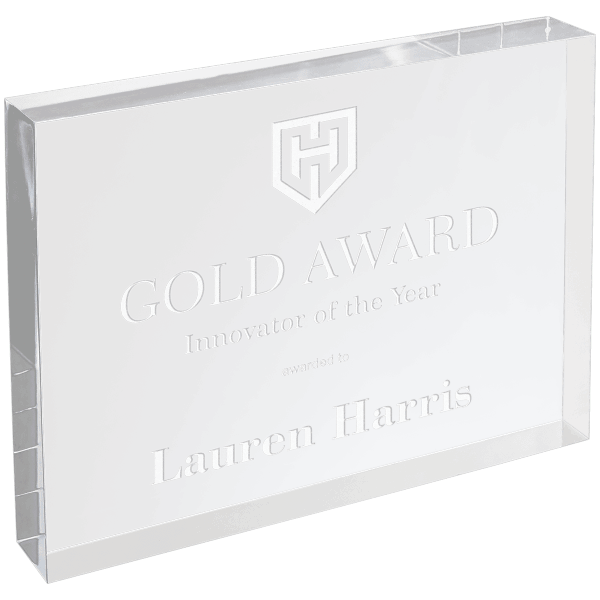 Clear Acrylic Rectangle Block