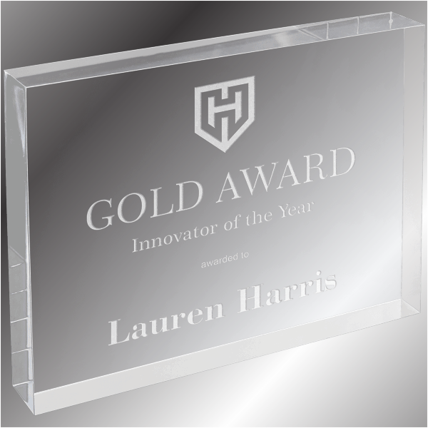 Clear Acrylic Rectangle Block