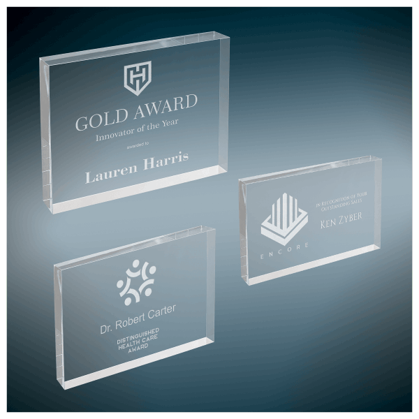 Clear Acrylic Rectangle Block