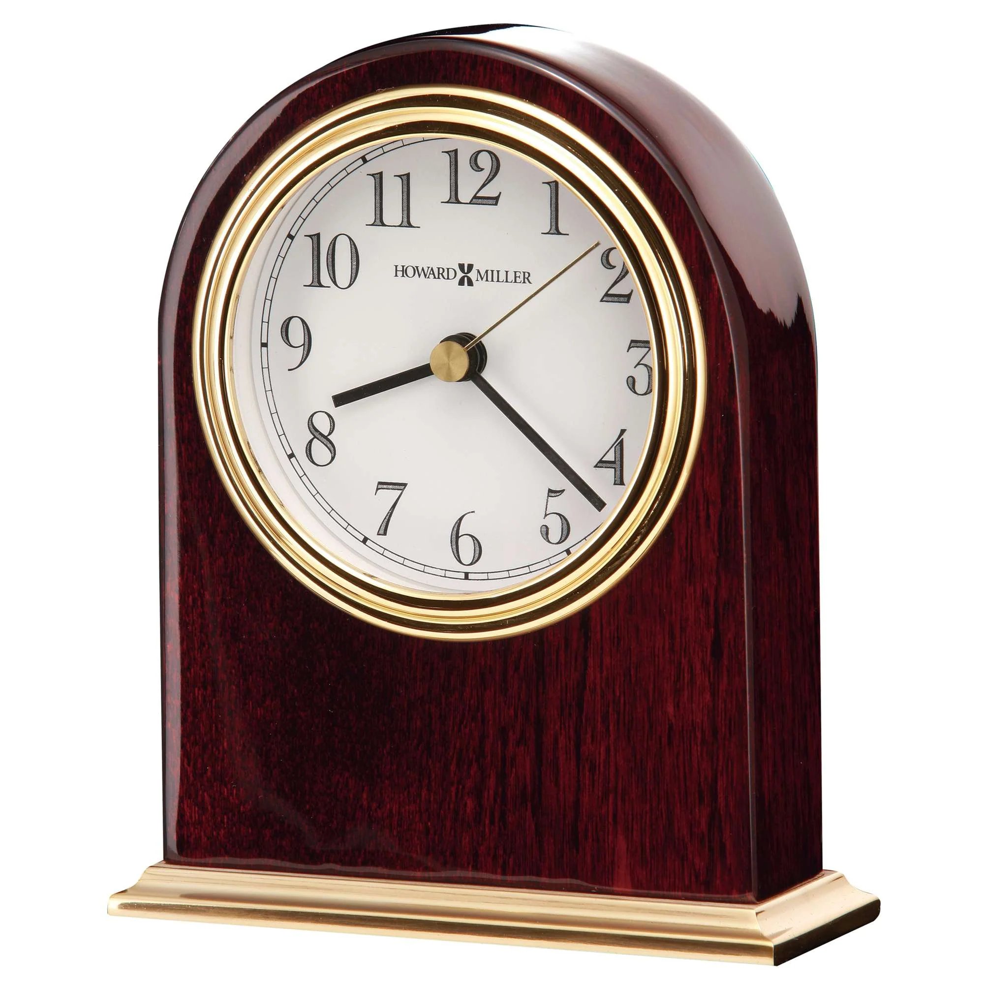 Clock Framed With Rosewood And Brass (645446)