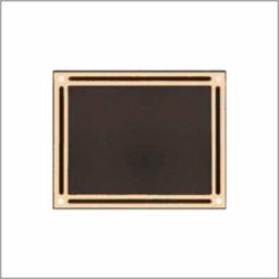 Cast Aluminum Black/Silver Plaque