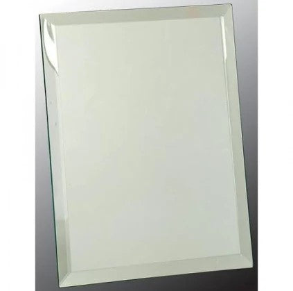Executive Black Mirrored Glass Plaque With Plate