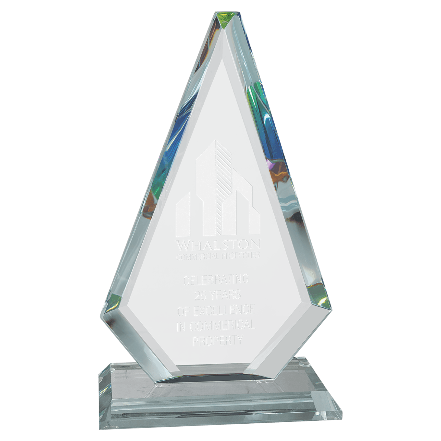 Diamond Series Jade glass with Prism effect top