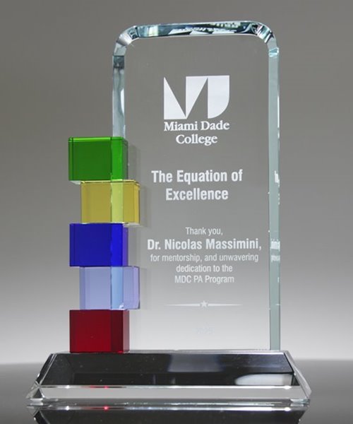 Billboard with Color Blocks Crystal