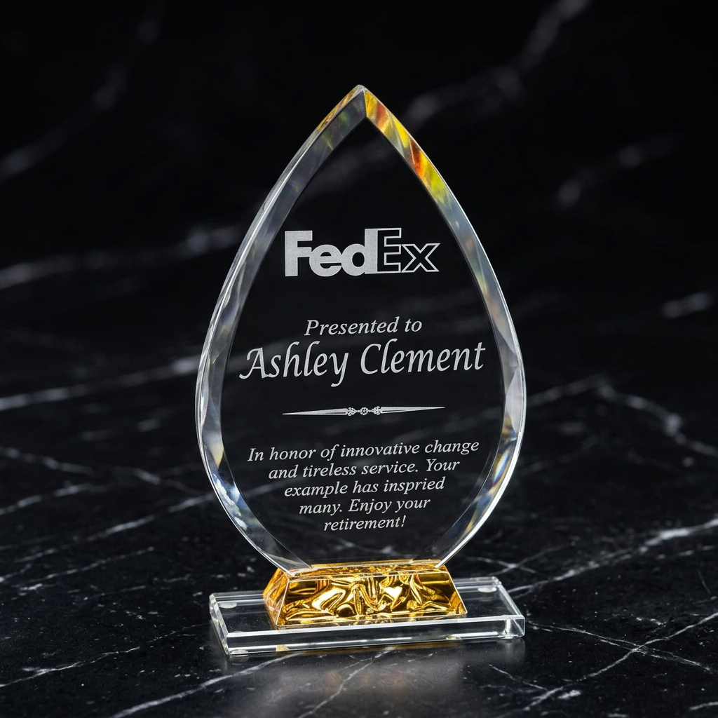 Gold Peak Arrow Crystal Award
