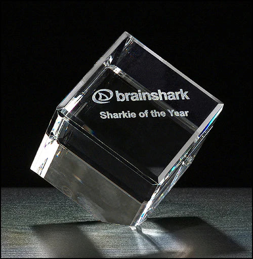 Optic Crystal Cube Award