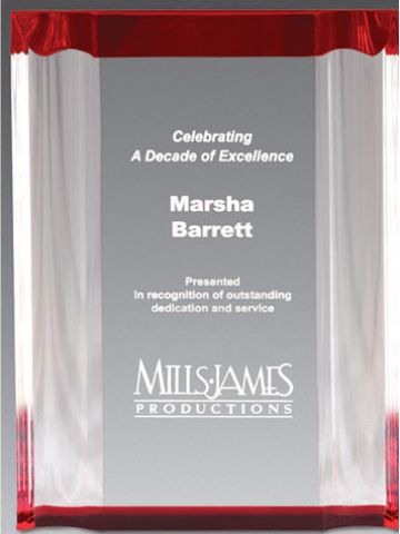 Red Channel Mirror Acrylic Award