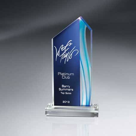 Aqua Peak Acrylic Award