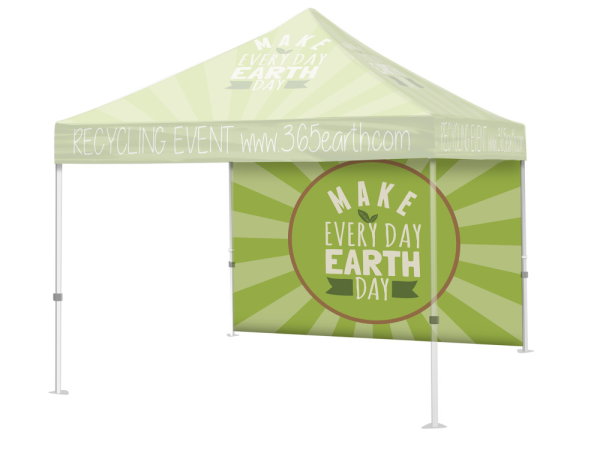 tent recycling Event Popup Tent Full Color with Wall