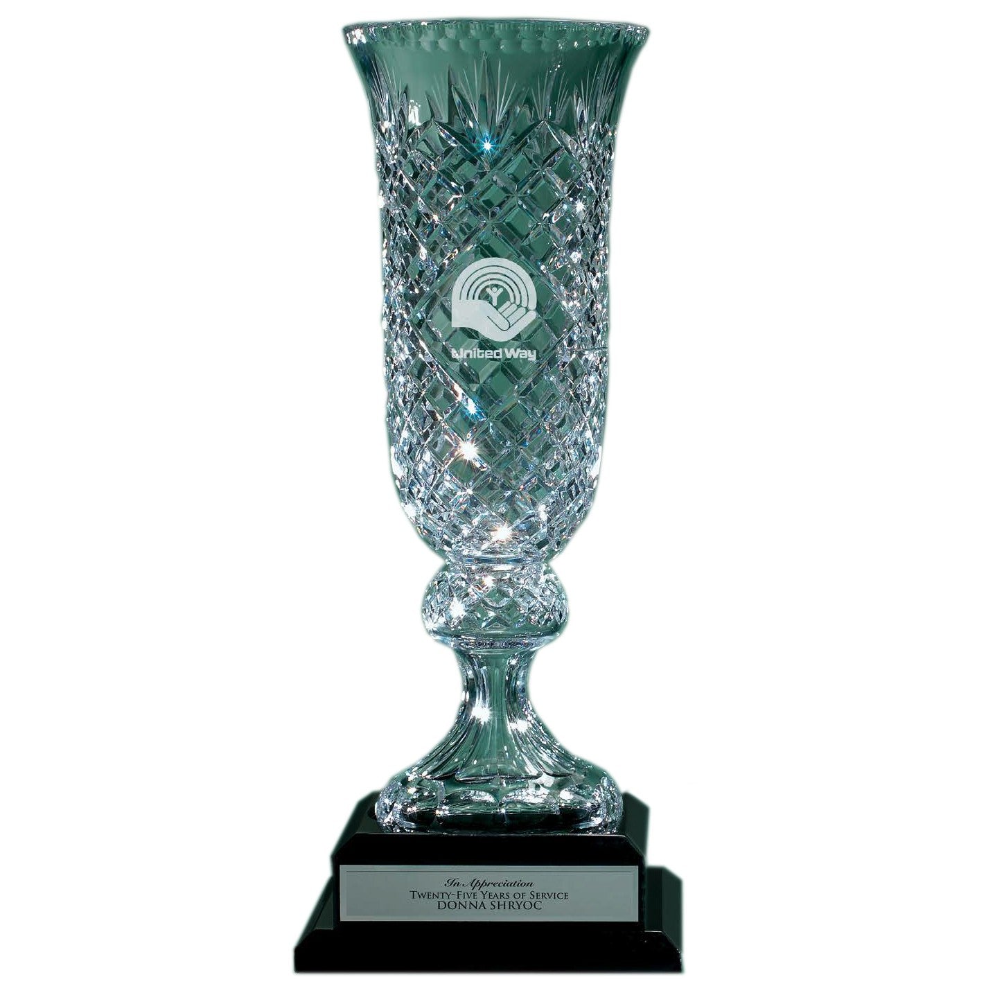 Hurricane Crystal Vase