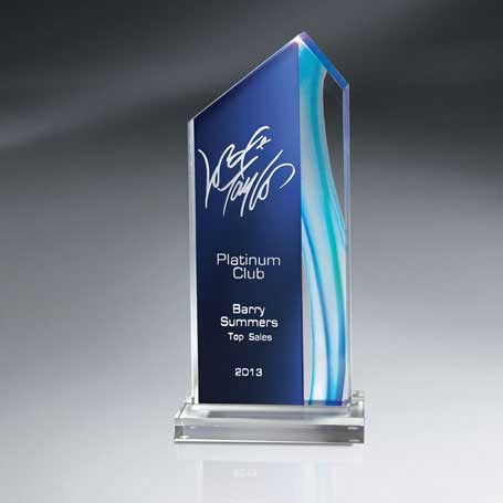 Aqua Peak Acrylic Award