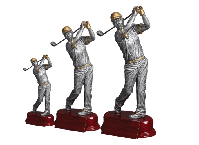 Golf Swing Resin Statues