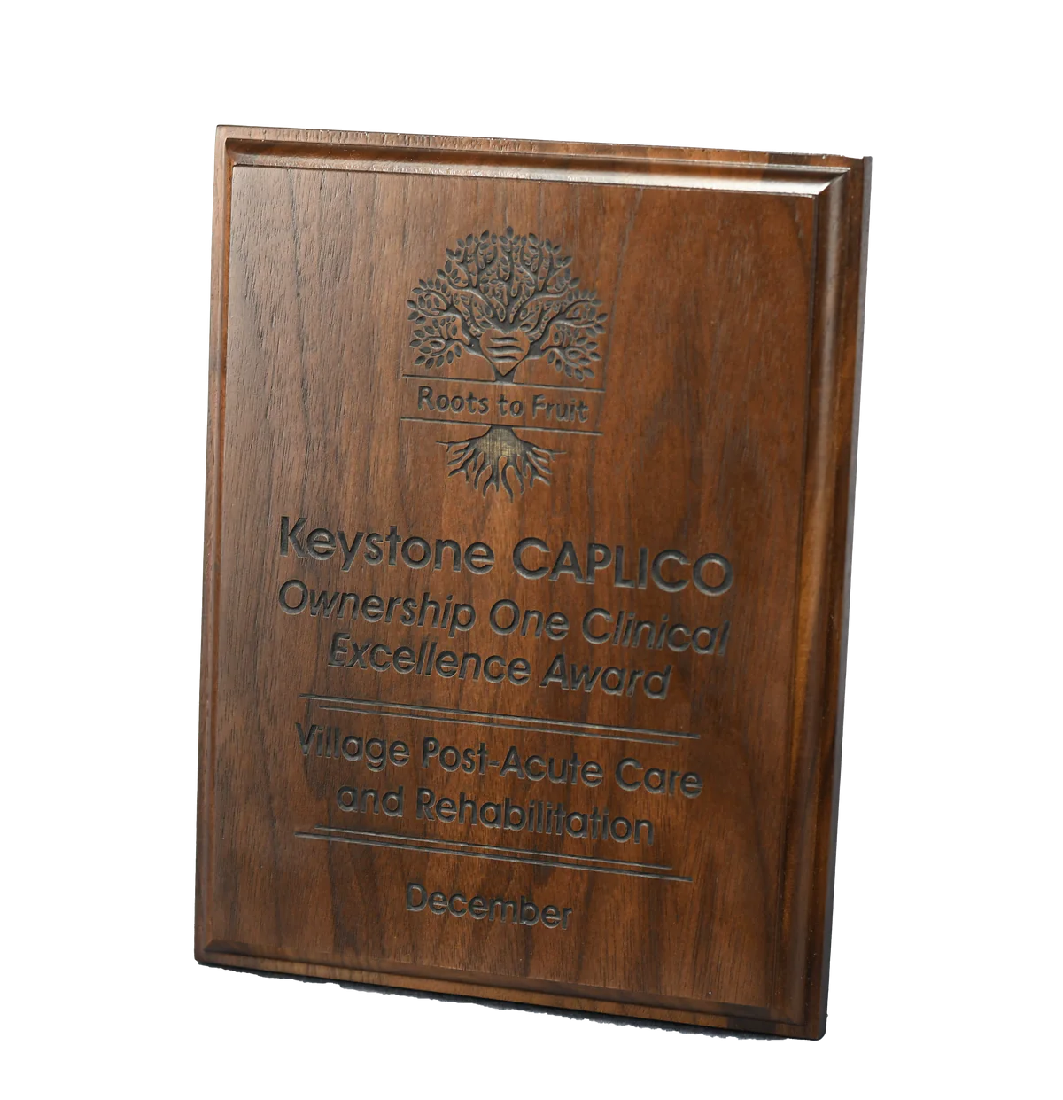 Solid Walnut Plaque Laser engraved