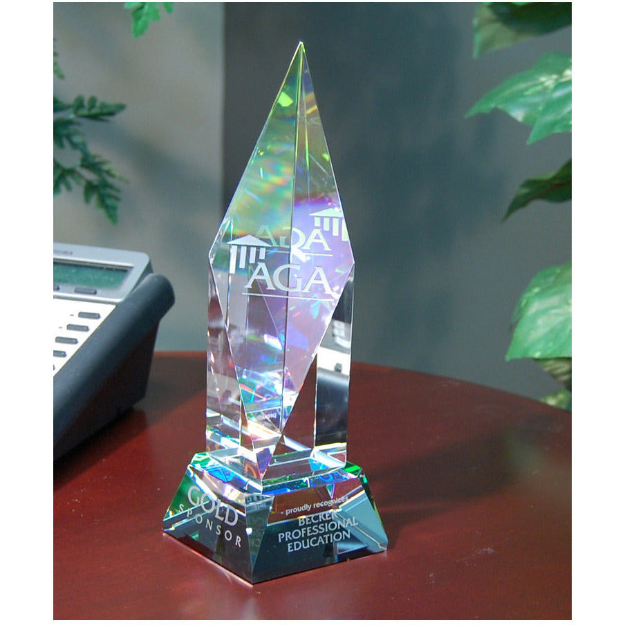 Spectra Color Crystal Spire Trophy