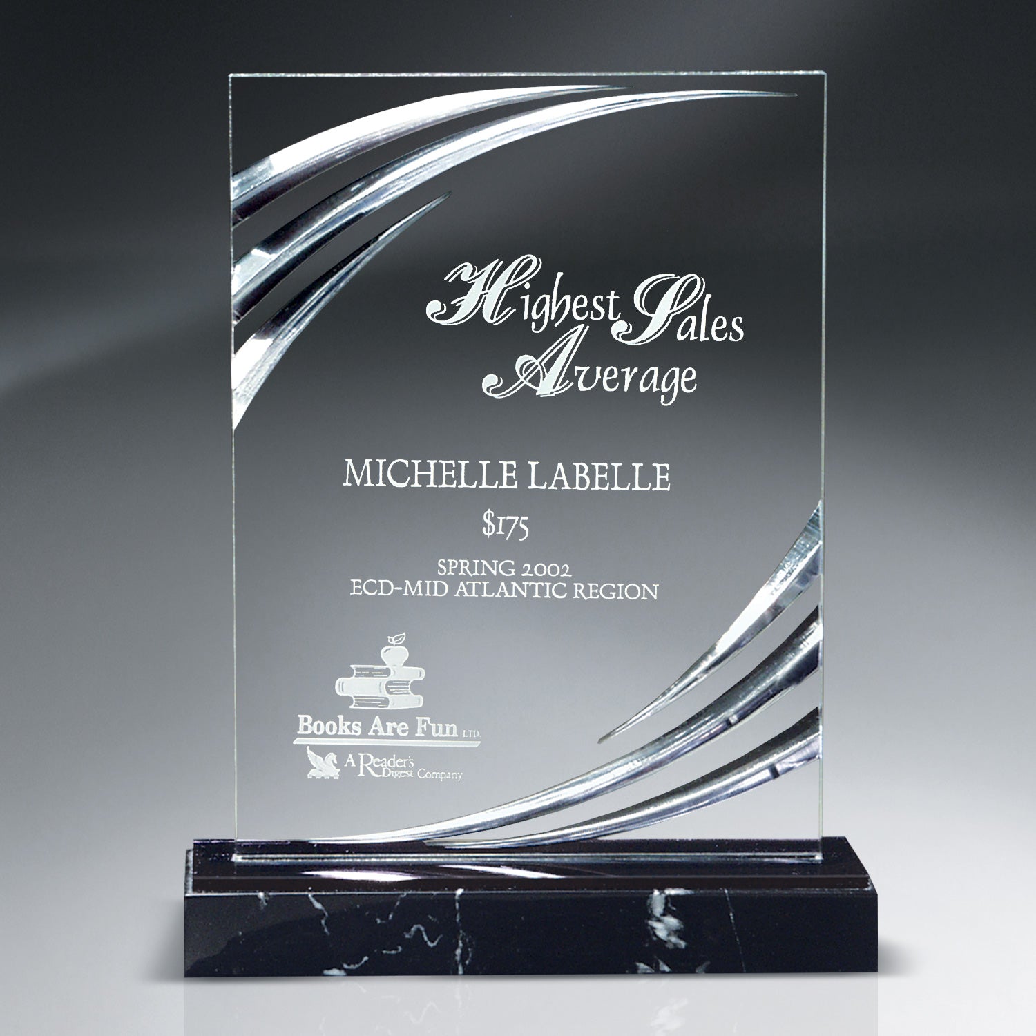 Nouveau Rectangle Acrylic Award