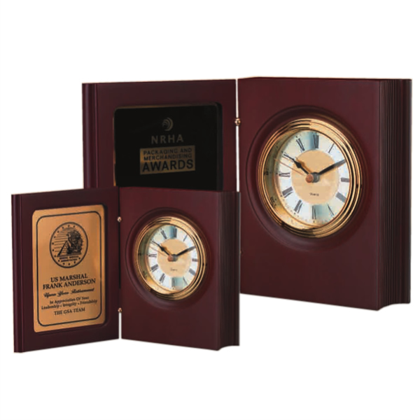 Rosewood Book Clock (CK-359, BC57)