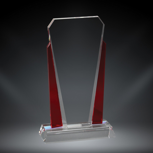 Red Panel Bethesda Crystal Award (CRY00465)