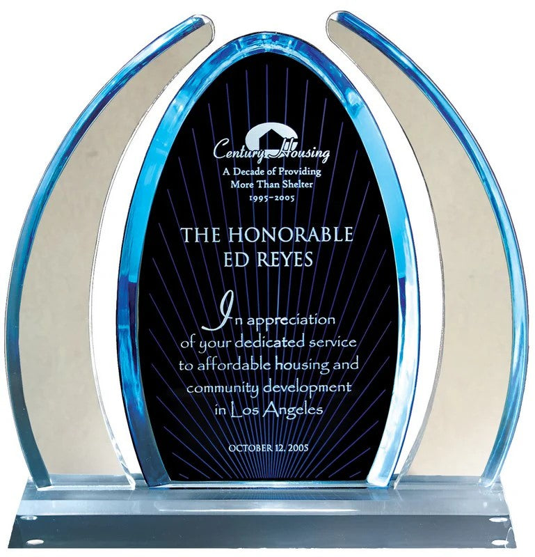 Enterprise Blue Dynasty Acrylic Award