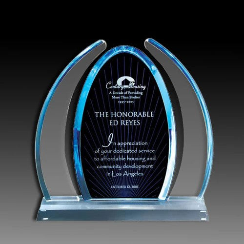 Enterprise Blue Dynasty Acrylic Award