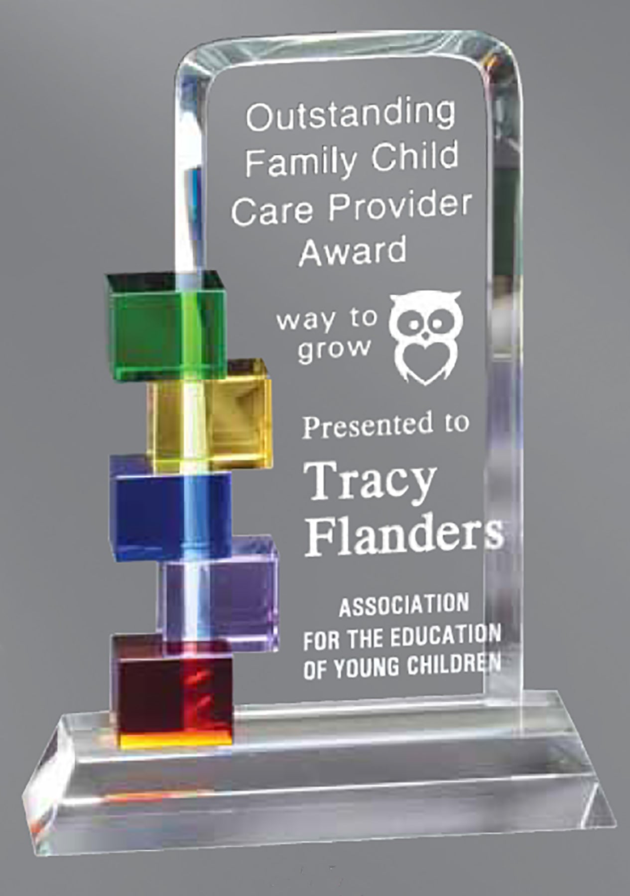 Billboard with Color Blocks Crystal