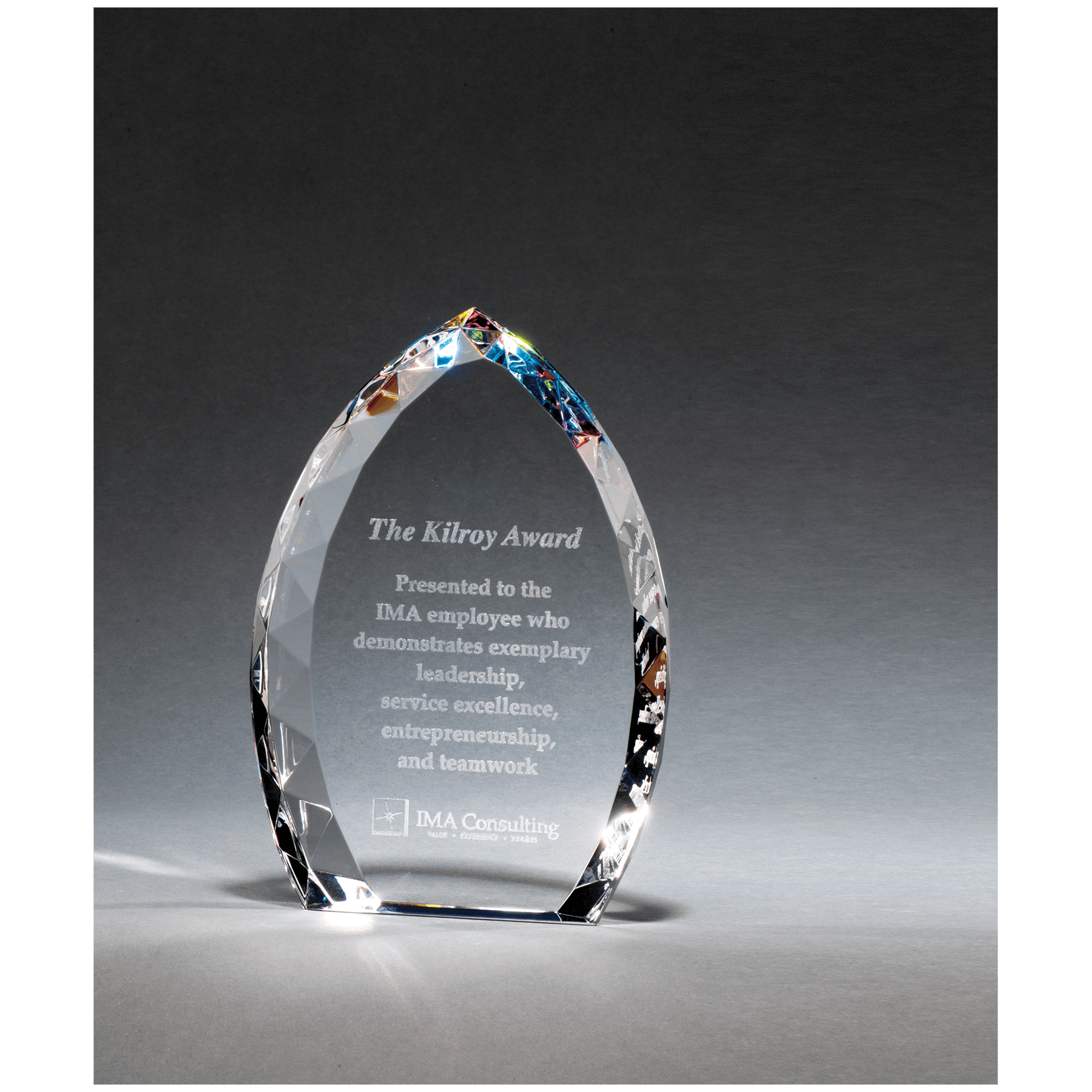Crystal Flame with jeweled edge