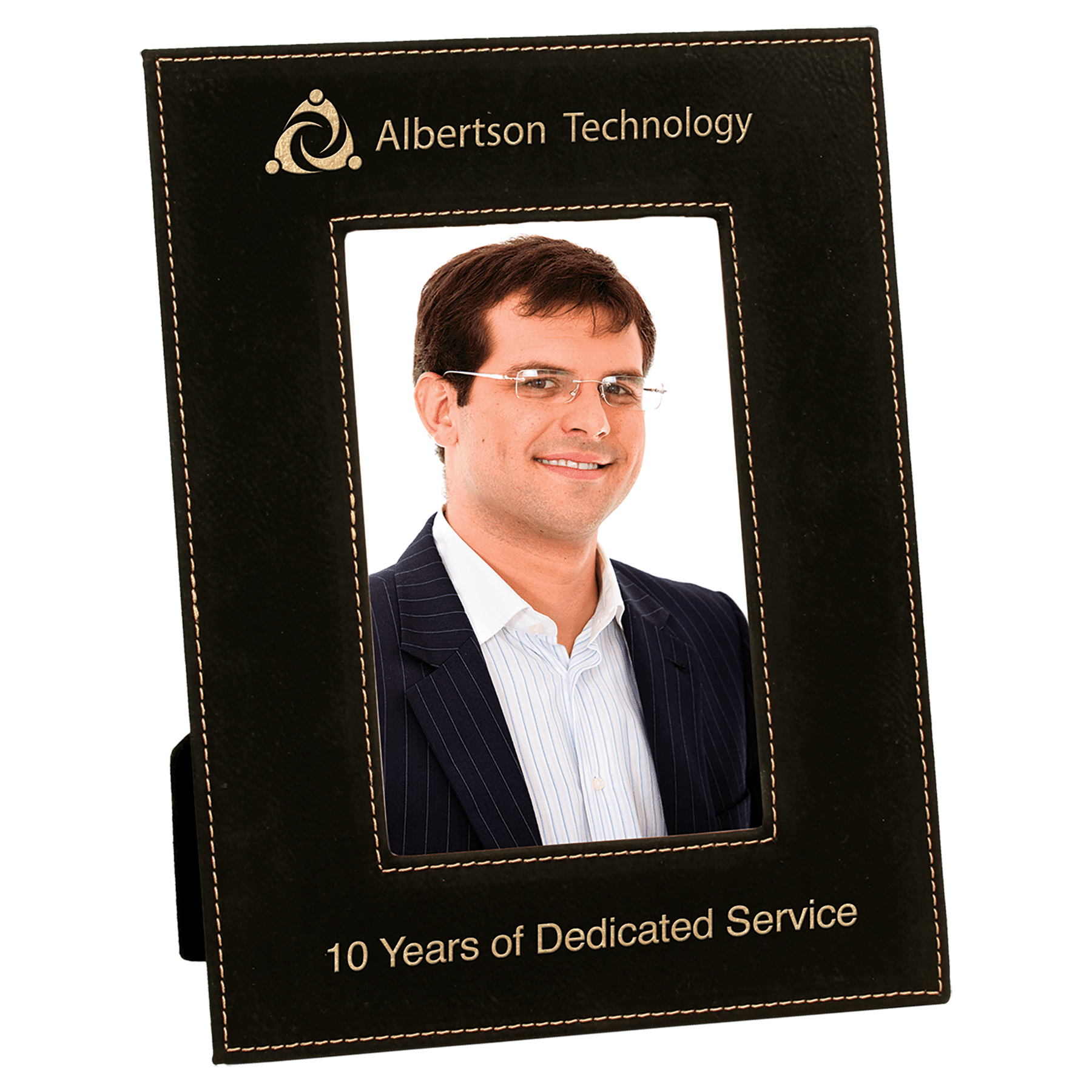 Leatherette Black Picture Frame