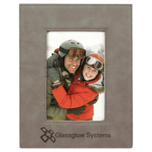 Leatherette Dark Brown Picture Frame