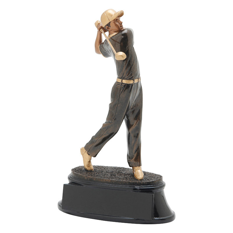 Power Golfer Resin Statue