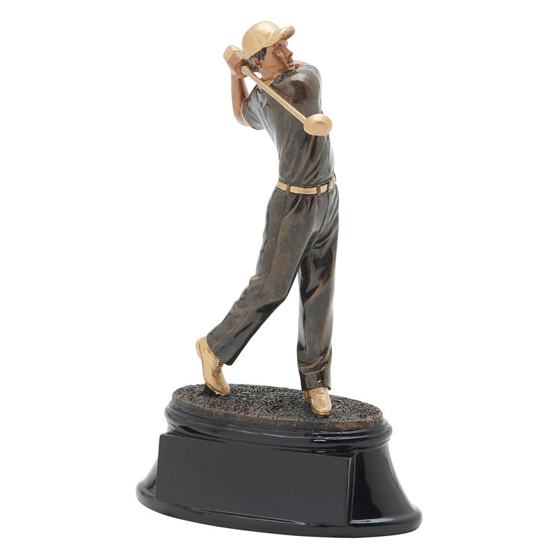 Power Golfer Resin Statue